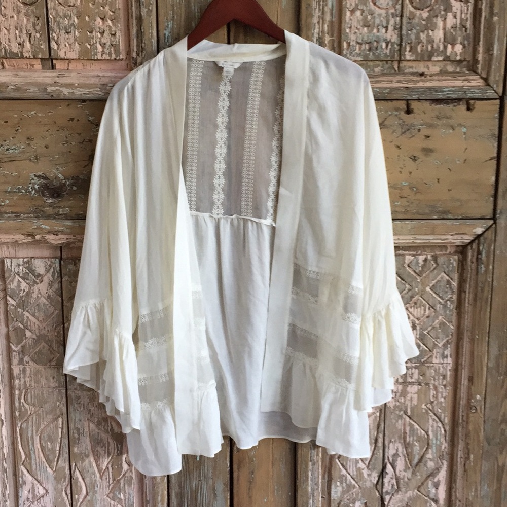 White kimono blouse